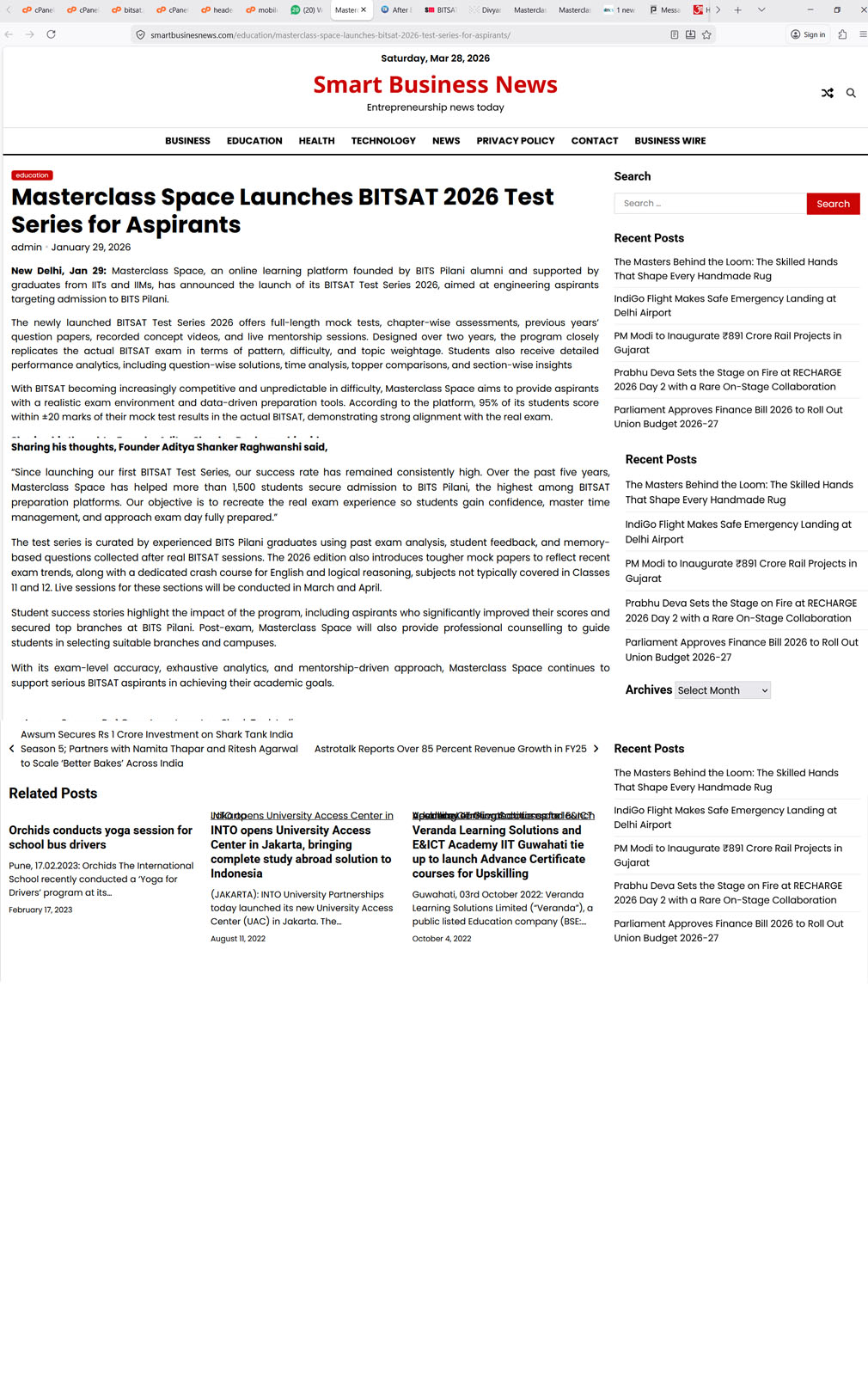 BITSAT 2026 MCS Indian Express